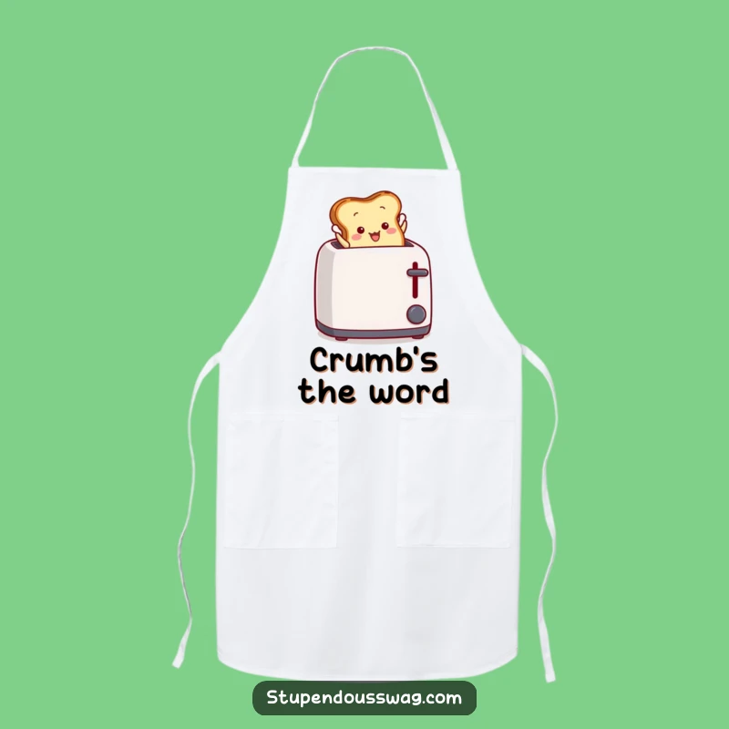 Funny Toast Leap Apron: Cook with Drama and Flair, Hilarious Kitchen Gift