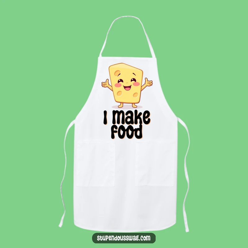 Funny Dramatic Cheese Apron: Cook with Confidence and Cheesy Style