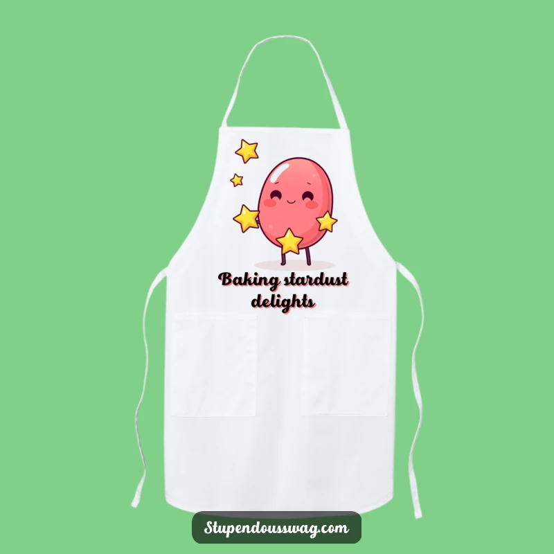 Funny Jelly Bean Juggling Stars Apron: Stellar Kitchen Fun for Chefs