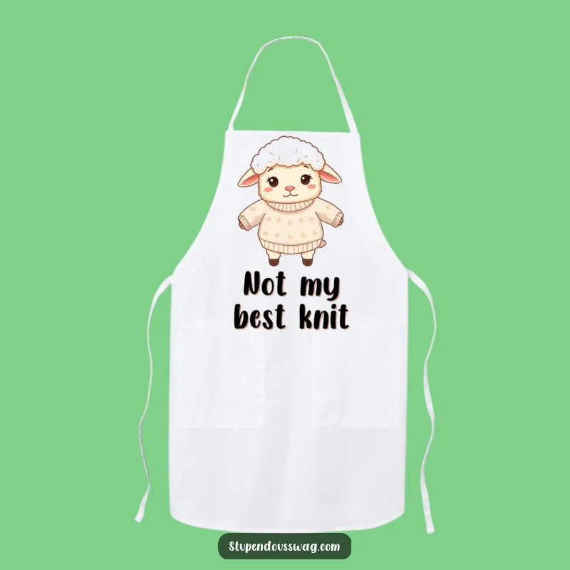 Funny Sheep Inside Out Sweater Apron - Humorous Kitchen Gift for Bakers