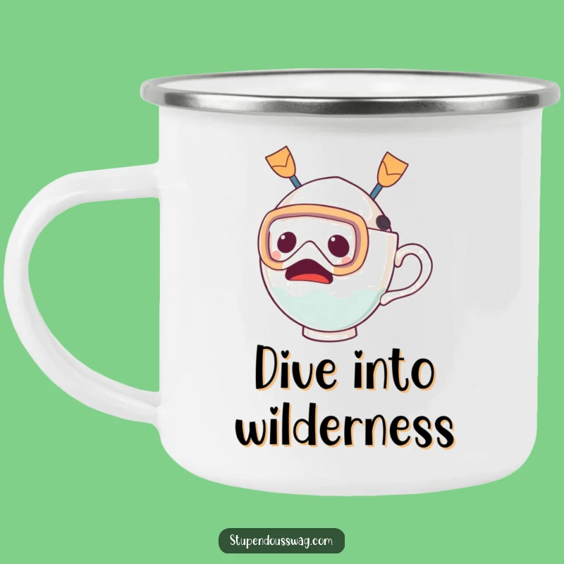 Funny Teacup Dive Camp Mug: Quench Your Thirst for Humor