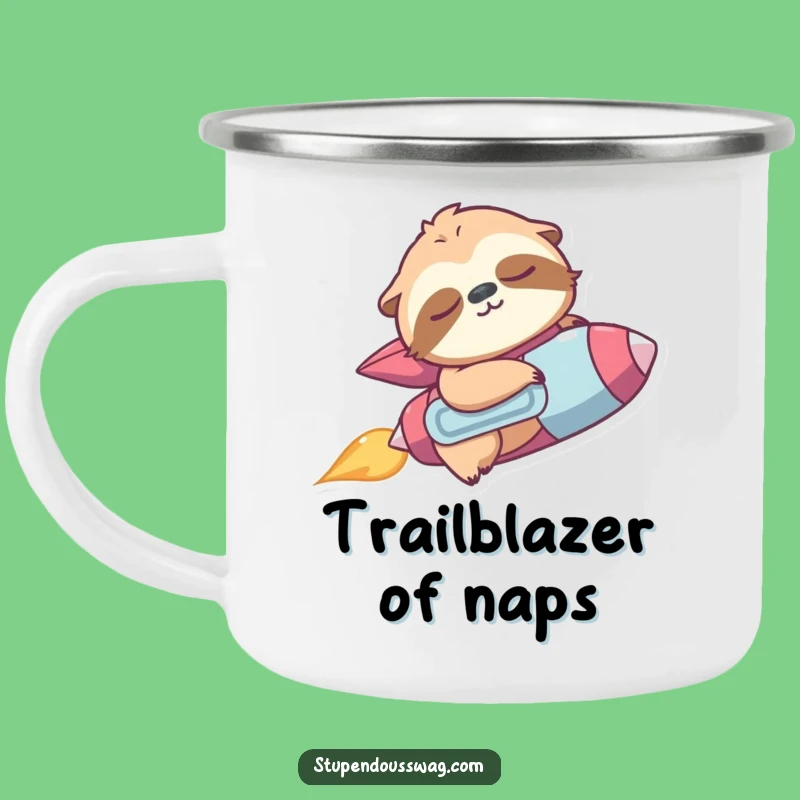 Funny Sloth Jetpack Camping Mug: Accidental Ascent - Hilarious Outdoor Gift