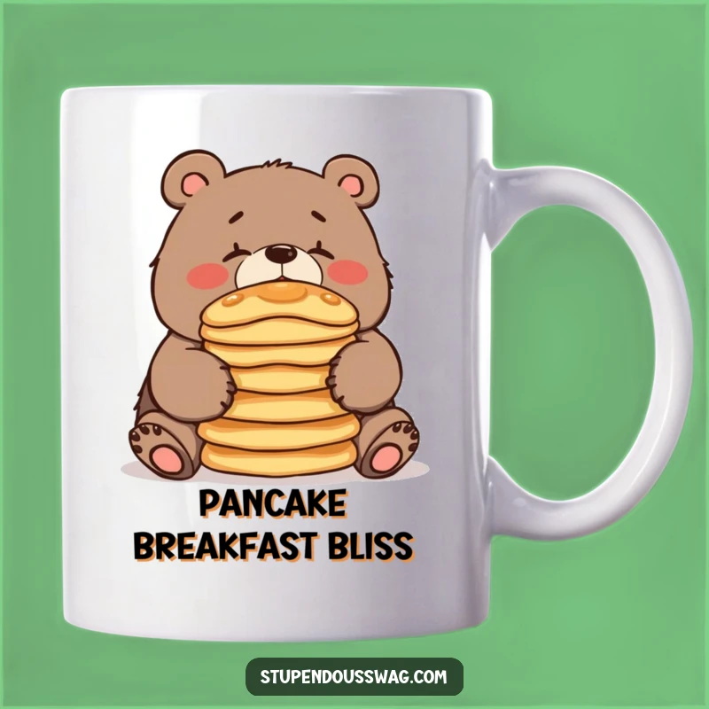 Funny Clumsy Bear Pancake Mug A Hilarious Breakfast Gift for Bears and Humans