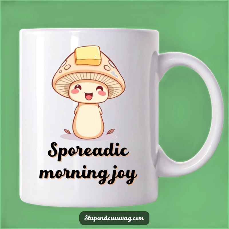 Funny Mushroom Butter Hat Mug - Whimsical Woodland Delight Gift