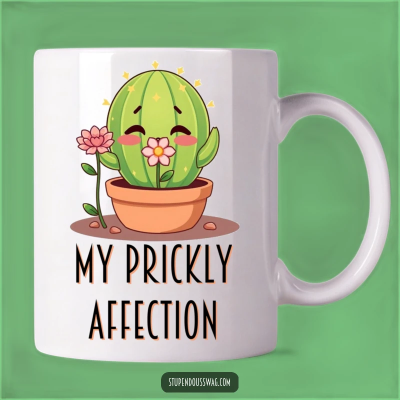 Funny Shy Cactus Mug - Nervous Flower Gift & Cute Drinkware!