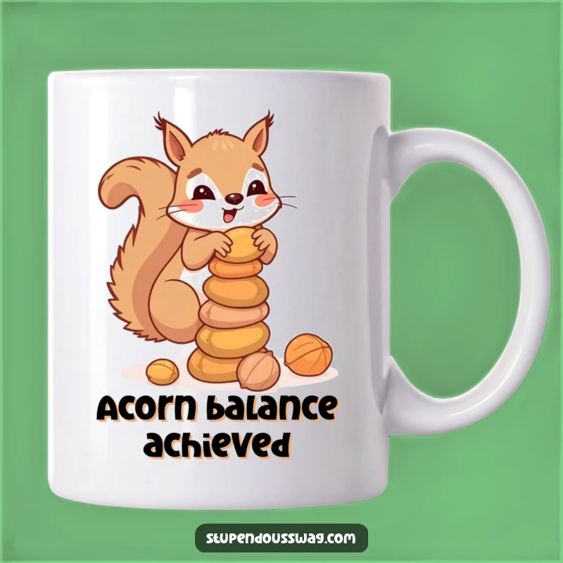 Funny Squirrel Nuts Mug: Hilarious Clumsy Critter Coffee Gift for Hoarders