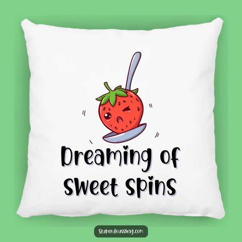 Funny Spinning Strawberry Pillow: Cozy Fruit Fun, Perfect Funny Gift