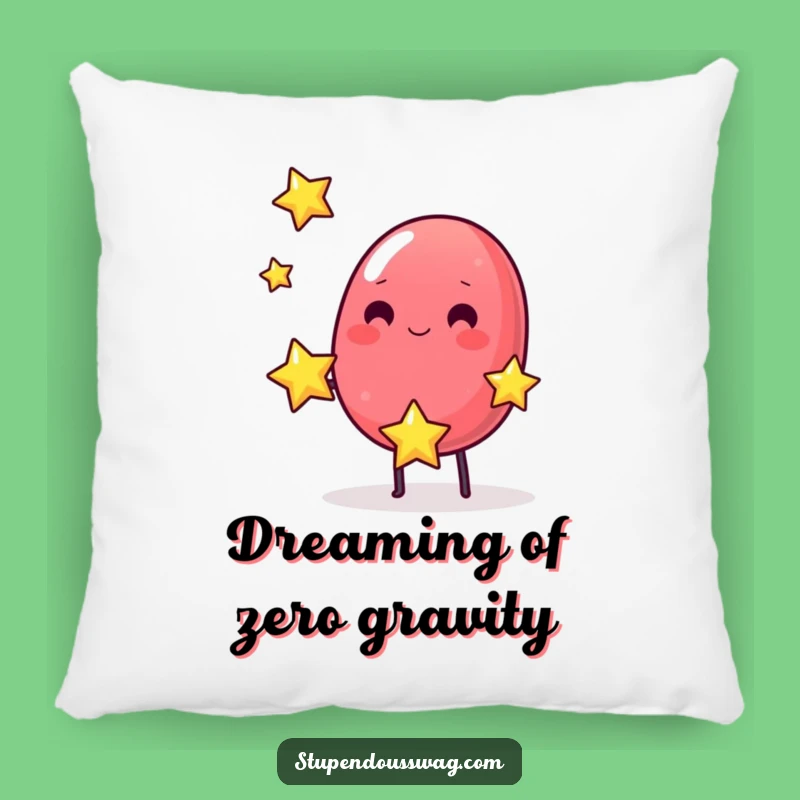 Funny Jelly Bean Juggling Stars Pillow: Cozy Comfort with Cosmic Charm