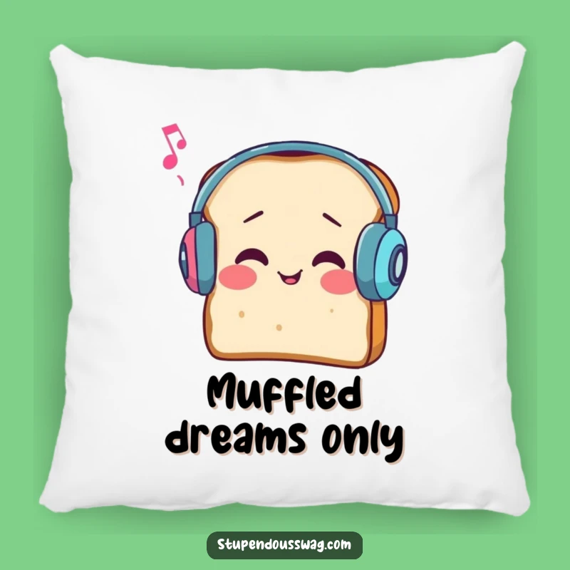 Funny Bread Earmuffs Pillow: Muffled Comfort - Comfy & Hilarious Accent Gift