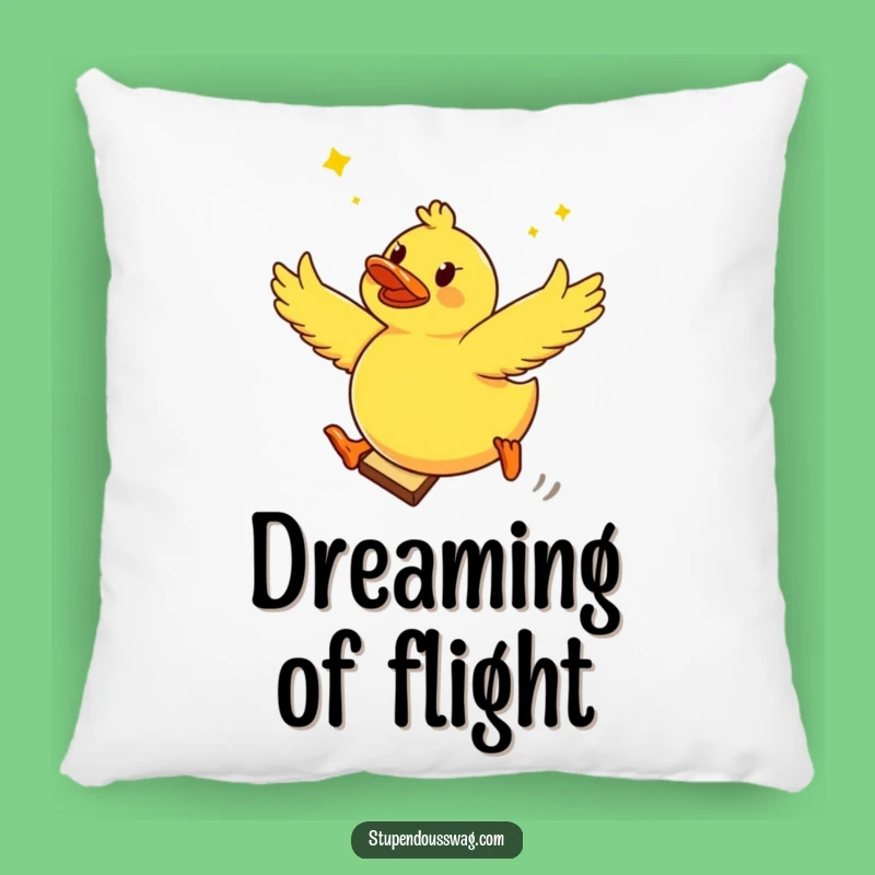 Funny Ducky Toast Comfort Pillow: Cuddle Up with a Hilarious Scene!
