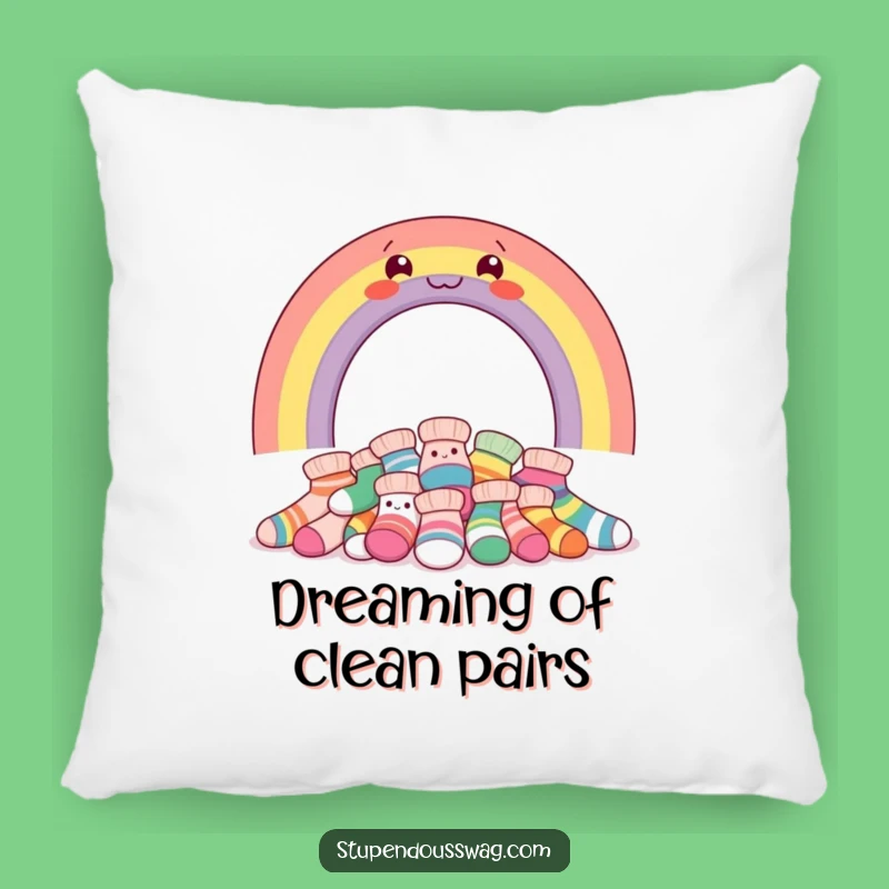 Funny Rainbow Socks Pillow: Cozy Comfort with Giggle-Worthy Sock Art