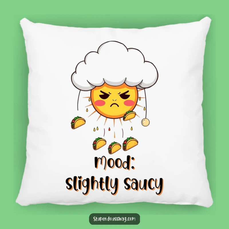 Funny Taco Cloud Pillow: Snuggle Up with This Hilarious Grumpy Weather Comfort