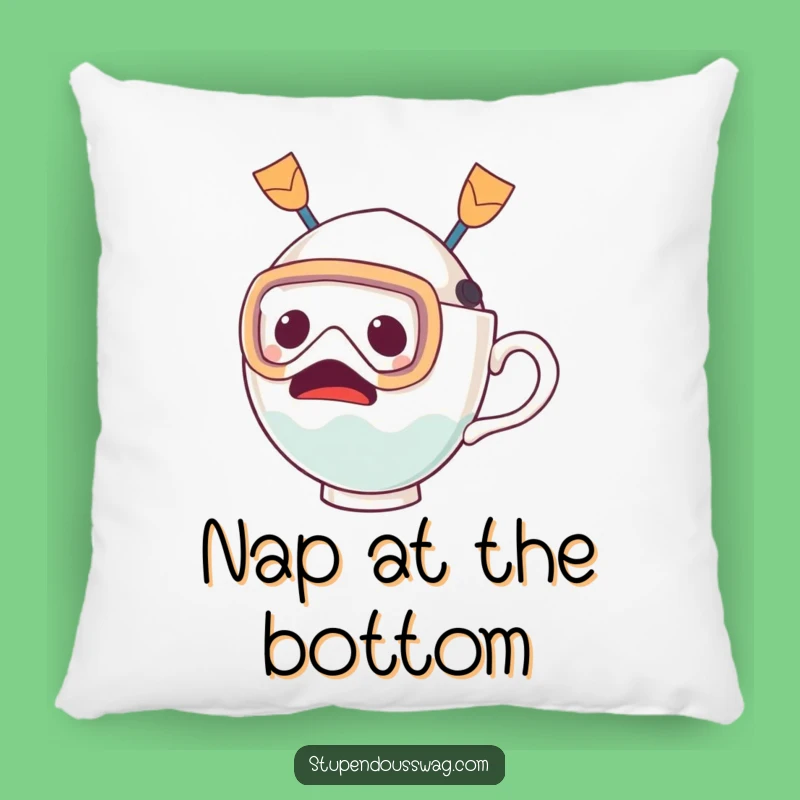 Soft Funny Teacup Dive Pillow: Cozy Comfort & Quirky Decor