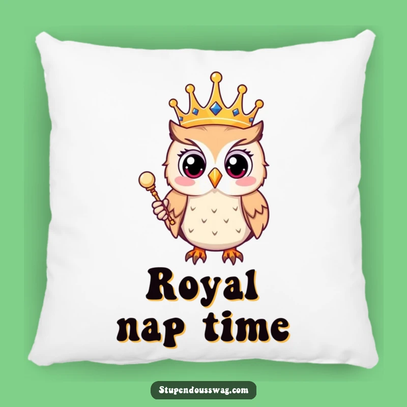 Soft Funny Owl King Pillow - Regal Comfort Gift
