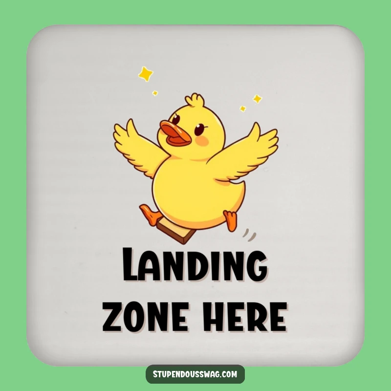 Funny Ducky Toast Leap Coasters: Protect Surfaces with a Laugh!
