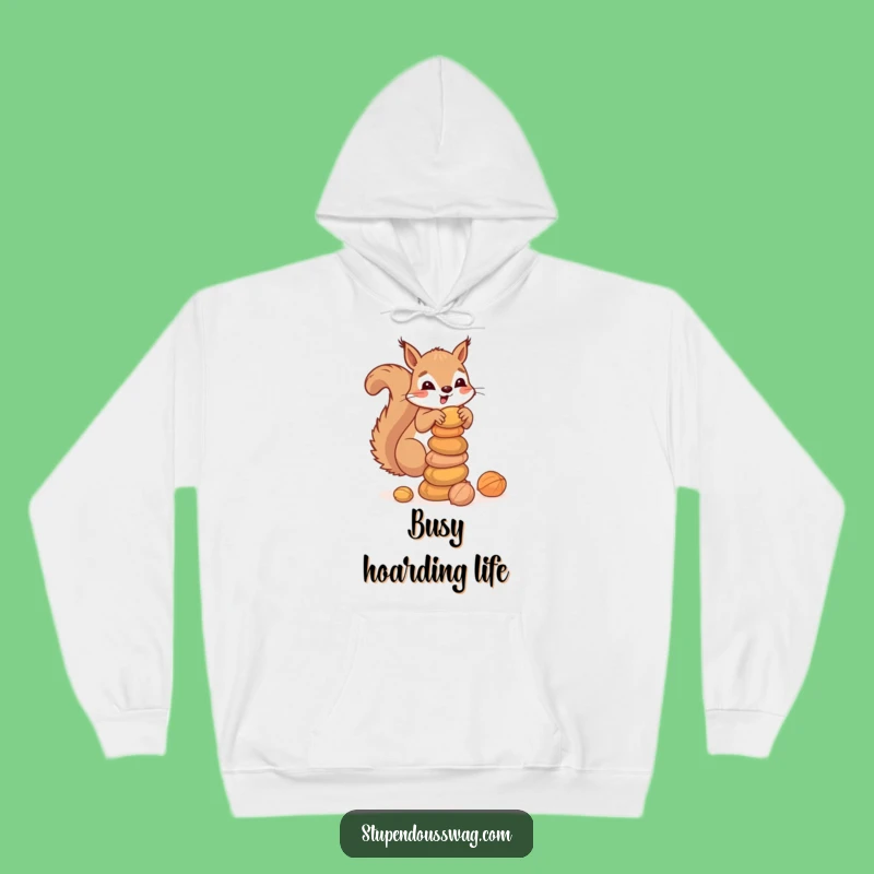 Funny Squirrel Nuts Hoodie: Cozy Clumsy Critter Sweatshirt for Winter Prep