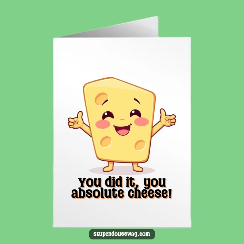 Free Printable Cheesy Congrats Card - Funny Downloadable Surprise for Any Winner