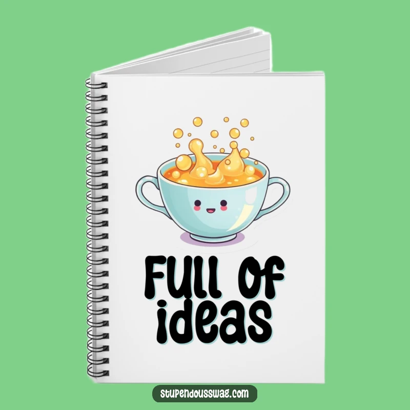 Funny Teacup Notebook: Jot Down Ideas with Bubbles, Perfect Gift