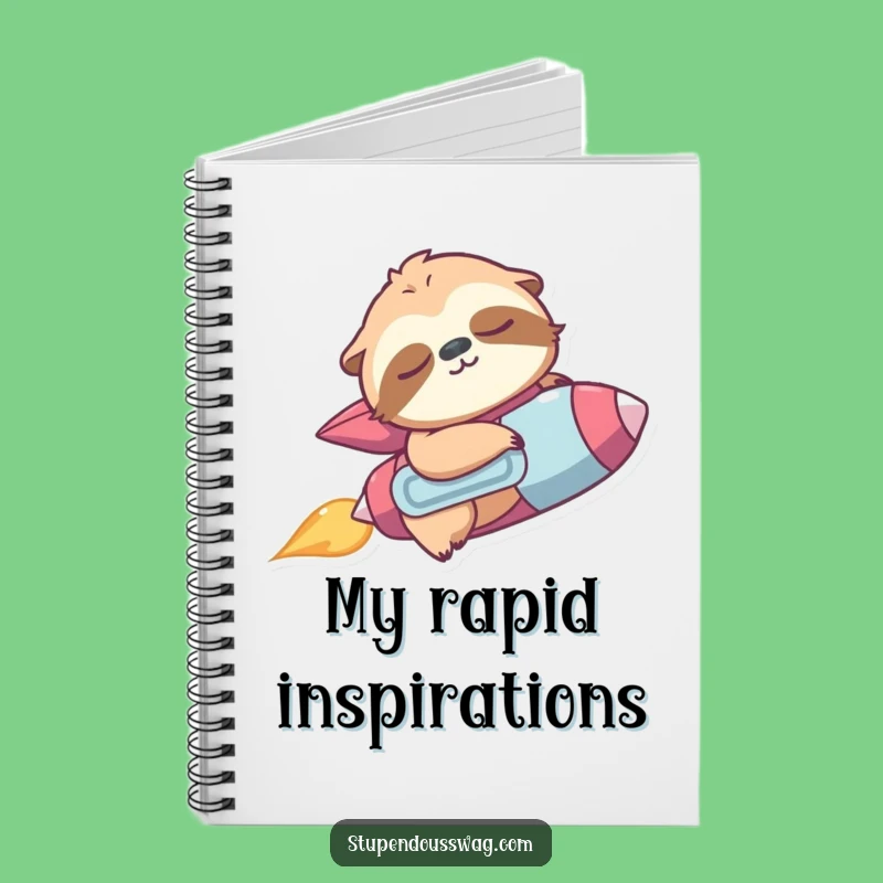 Funny Sloth Jetpack Notebook: Accidental Plans - Hilarious & Creative Gift