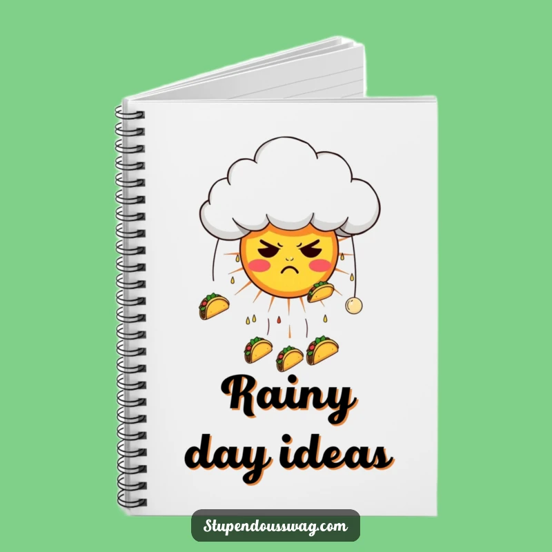 Funny Taco Cloud Notebook: Jot Down Ideas with This Grumpy Weather Journal