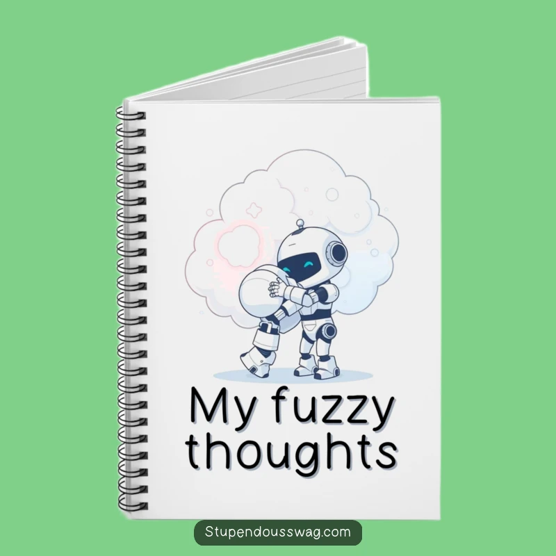 Funny Robot Cloud Hug Notebook: Tiny Robot Journal, Ideas Gift
