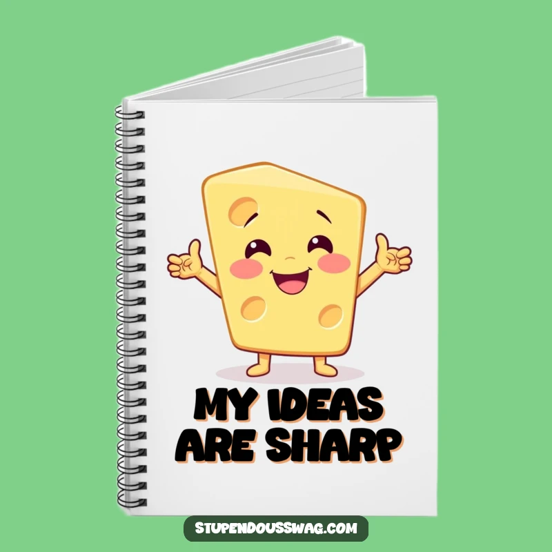 Funny Dramatic Cheese Notebook: Jot Down Ideas with Cheesy Panache