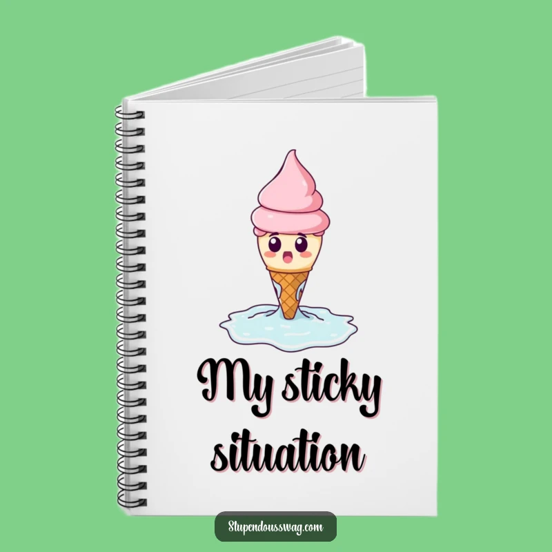 Funny Melting Ice Cream Notebook: Jot Down Ideas with Dessert Fun