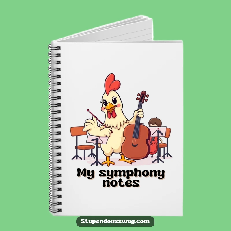 Funny Rubber Chicken Notebook - Compose Your Thoughts Gift
