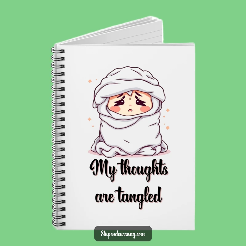 Funny Laundry Pile Notebook - Bewildered Sighing Clothes, Journal for Chore Ideas Gift