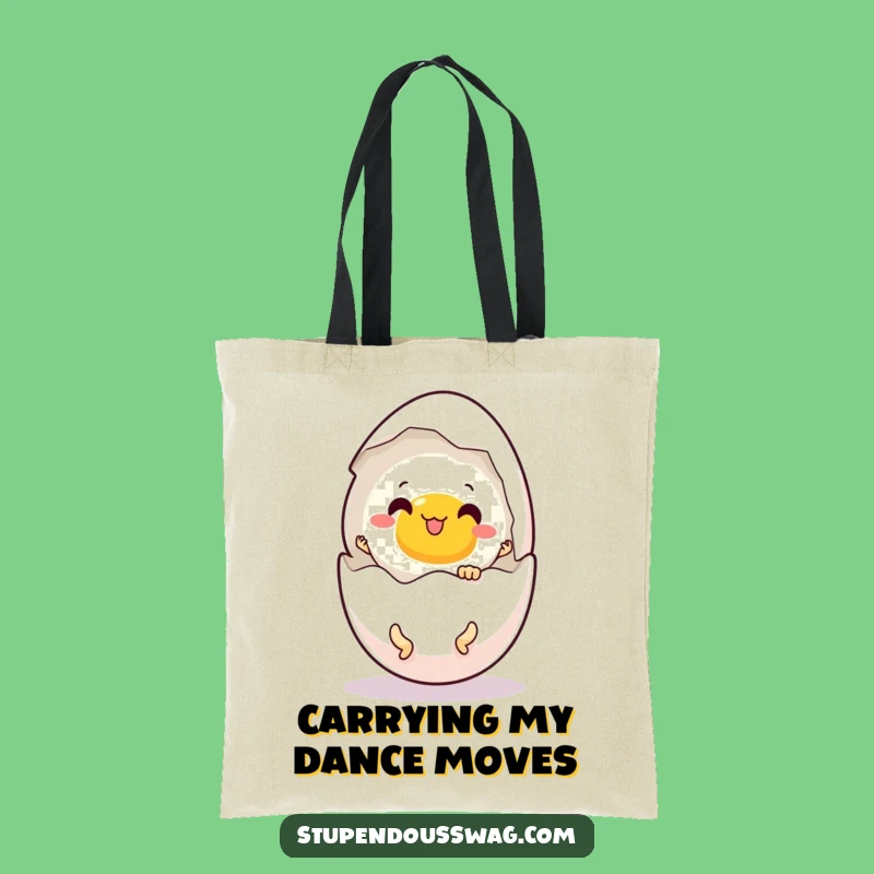 Funny Egg Dance Tote Bag: Chic and Comical Carry-All