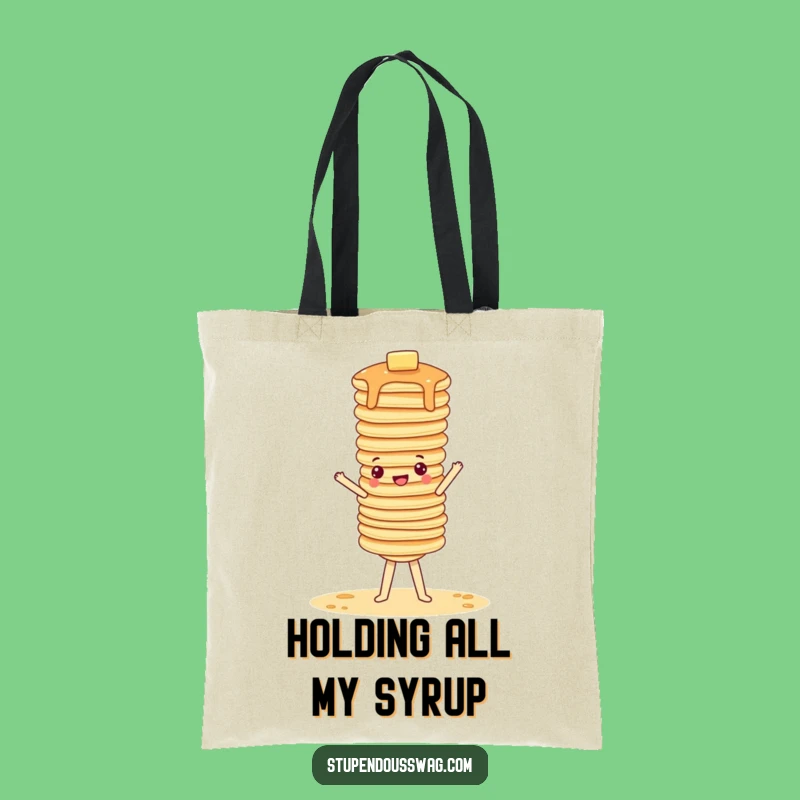 Funny Pancake Handstand Tote Bag: Chic and Comical Carry-All