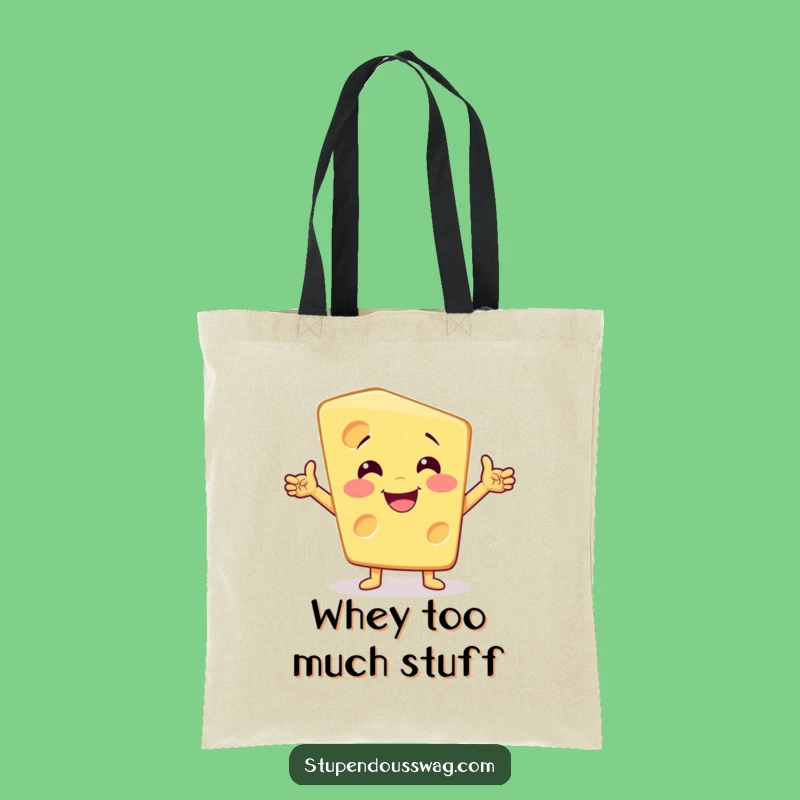 Funny Dramatic Cheese Tote Bag: Carry Your Style with Cheesy Flair